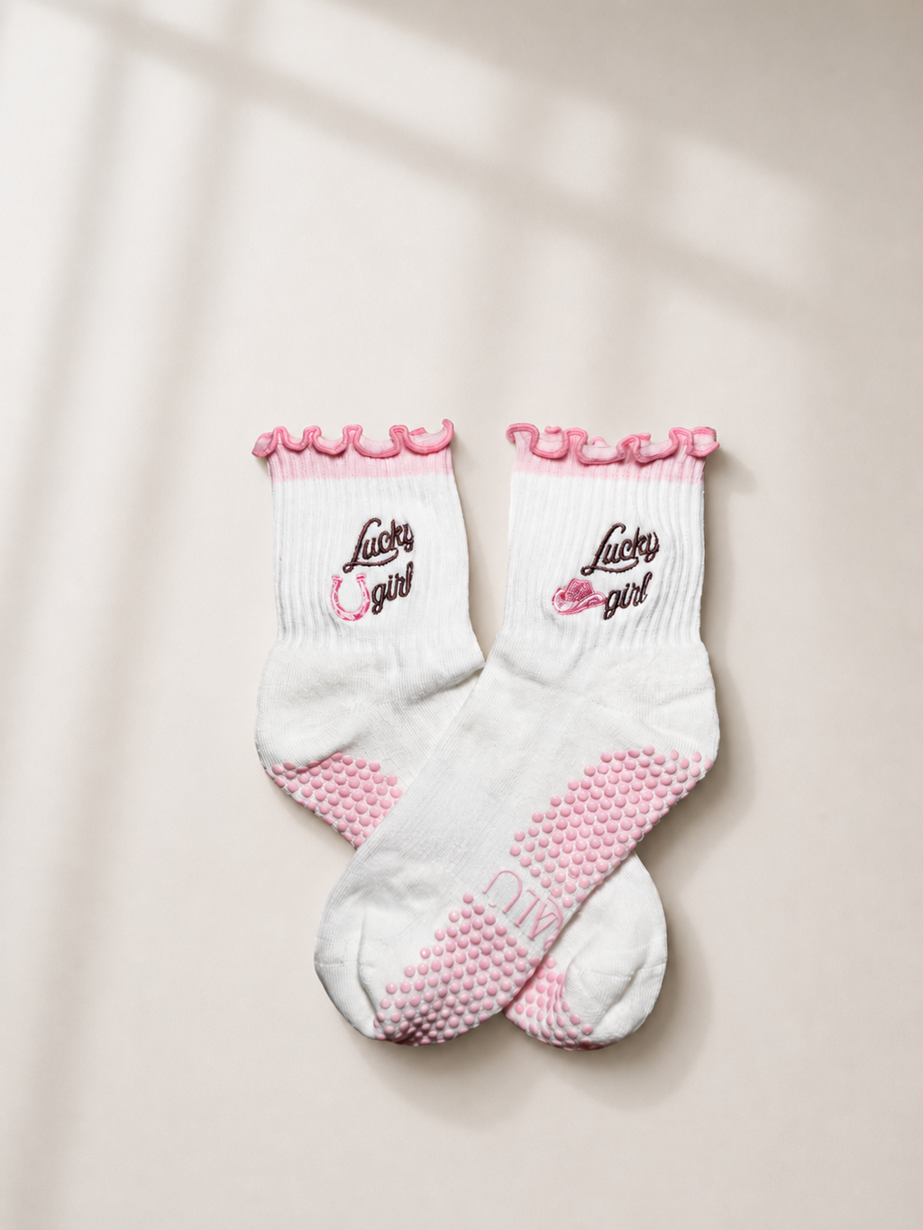 Lucky Girl Grip socks