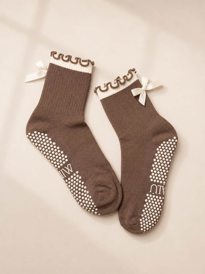 Coffee lover grip socks